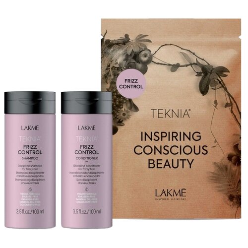 Lakme Набор Teknia Frizz control Travel pack набор для волос teknia deep care travel pack шампунь 100мл кондиционер 100мл маска 50мл