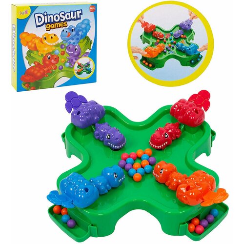 Настольная развлекательная игра покорми динозавров детская для всей семьи для компании 2 - 4 игрока AY2080 в коробке Tongde настольная игра ay2080 динозавры в коробке