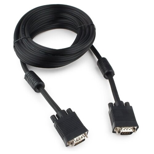 Кабель Cablexpert Premium VGA 15M/15M, 5.0м, черный CC-PPVGA-5M-B 16205123 кабель gembird cablexpert premium vga 15m 15m 3m black cc ppvga 10 b