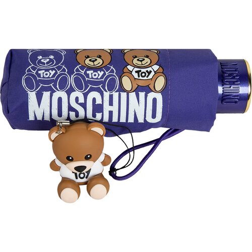 Зонт складной Moschino 8061-superminiQ Bear scribbles Violet