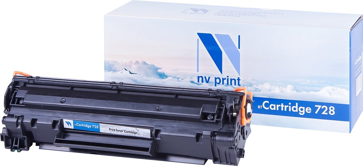 Лазерный картридж NV Print NV-728 для Canon i-SENSYS MF4370, MF4410, MF4430, MF4450, MF4450d (совместимый, чёрный, 2100 стр.)