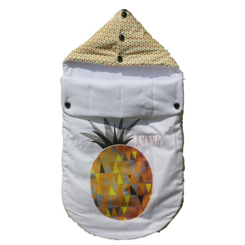 Летний конверт для новорожденного JUNTOSmama 13Л жмкл Ананас