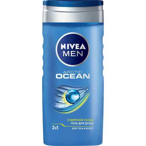 nivea_for shower_гель-уход д/д arctic ocean 2в1 250мл(82590) .