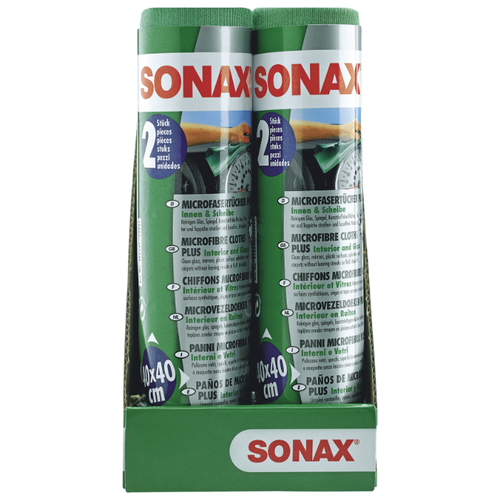 Салфетки из микрофибры SONAX PLUS для салона и стекла