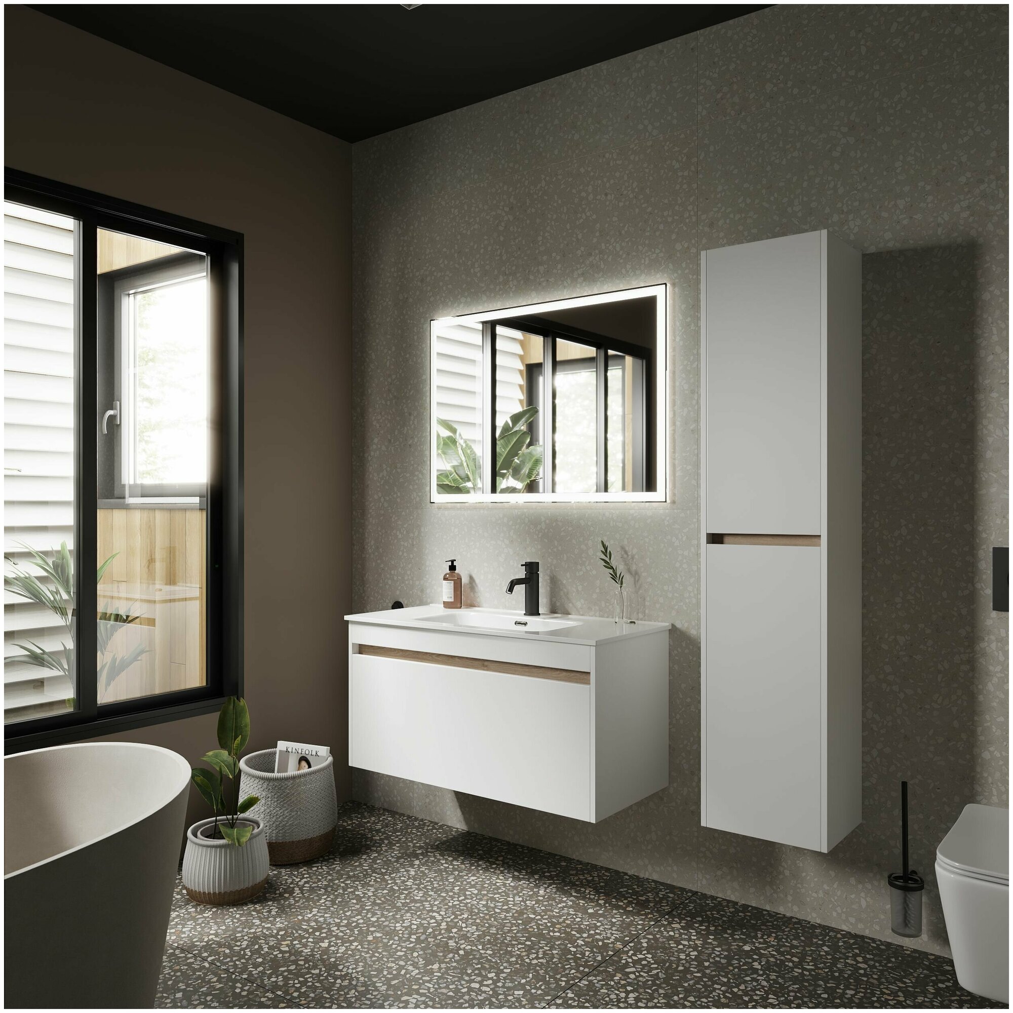 Тумба под раковину Sancos Smart SM100W - фото №1