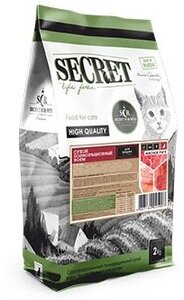 Сухой корм для кошек Secret for Pets мясное рагу 2 кг