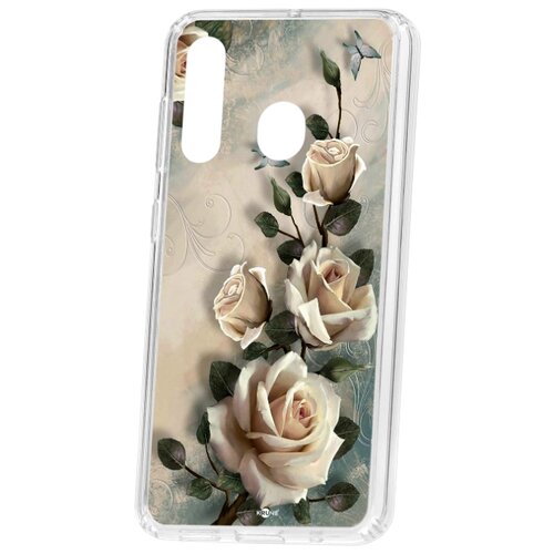 фото Чехол на samsung galaxy a60 2019 kruche print белые розы