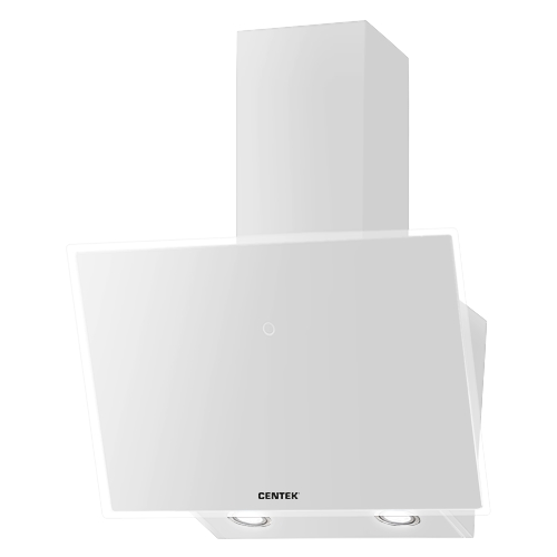 Вытяжка Centek CT-1829-60 White <наклонная> ширина 60 см, 1000 м3/час (233 Вт), 3 скор, LED, сенсор