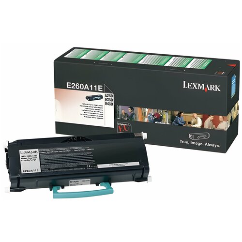 Тонер-картридж LEXMARK (E260A11E) E260/ E360/ E460, оригинальный, ресурс 3500 стр. чип булат e260a11e для lexmark e260 e360 e460 чёрный 3500 стр