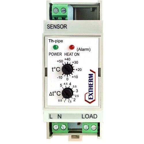 Термостат для управления системой электрообогрева на трубопроводах/резервуарах с настраиваемым гистерезисом EXTHERM Th-pipe