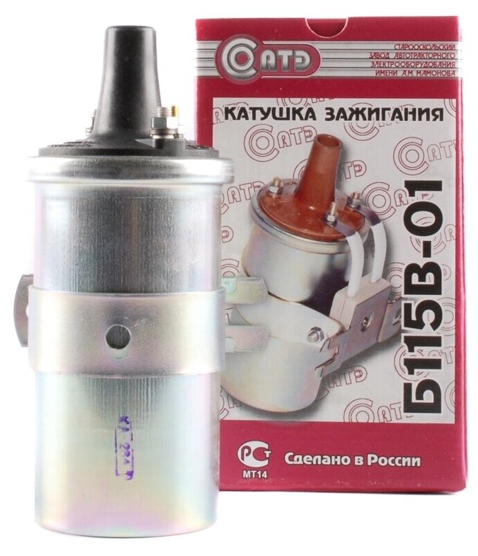 Катушка зажигания Б115В-01 для ГАЗ-24, Москвич-2140