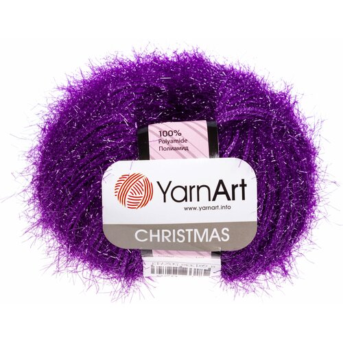 Пряжа Yarnart Christmas фиолетовый (41), 100%полиамид, 142м, 50г, 3шт