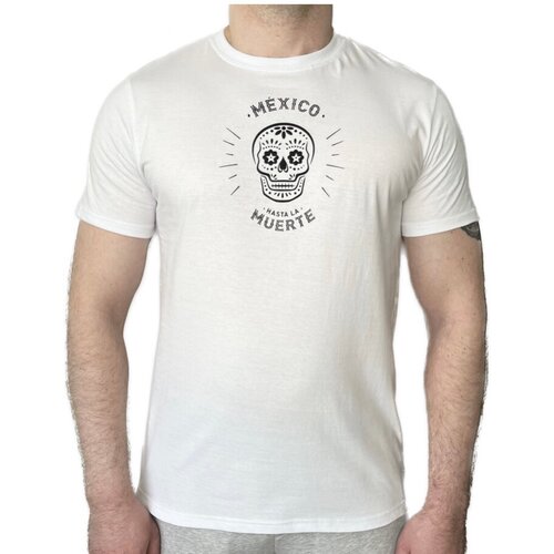 фото Футболка хлопок, принт надписи, размер 54, синий нет бренда