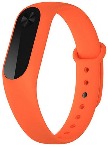 Xiaomi Силиконовый браслет Xiaomi Bracelet Orange для Xiaomi Mi Band 2 оранжевый