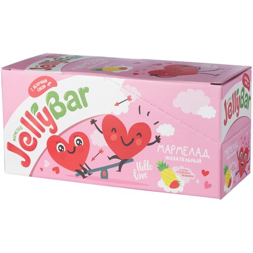 LOVE JELLYBAR Мармелад жевательный, 65г. 15шт