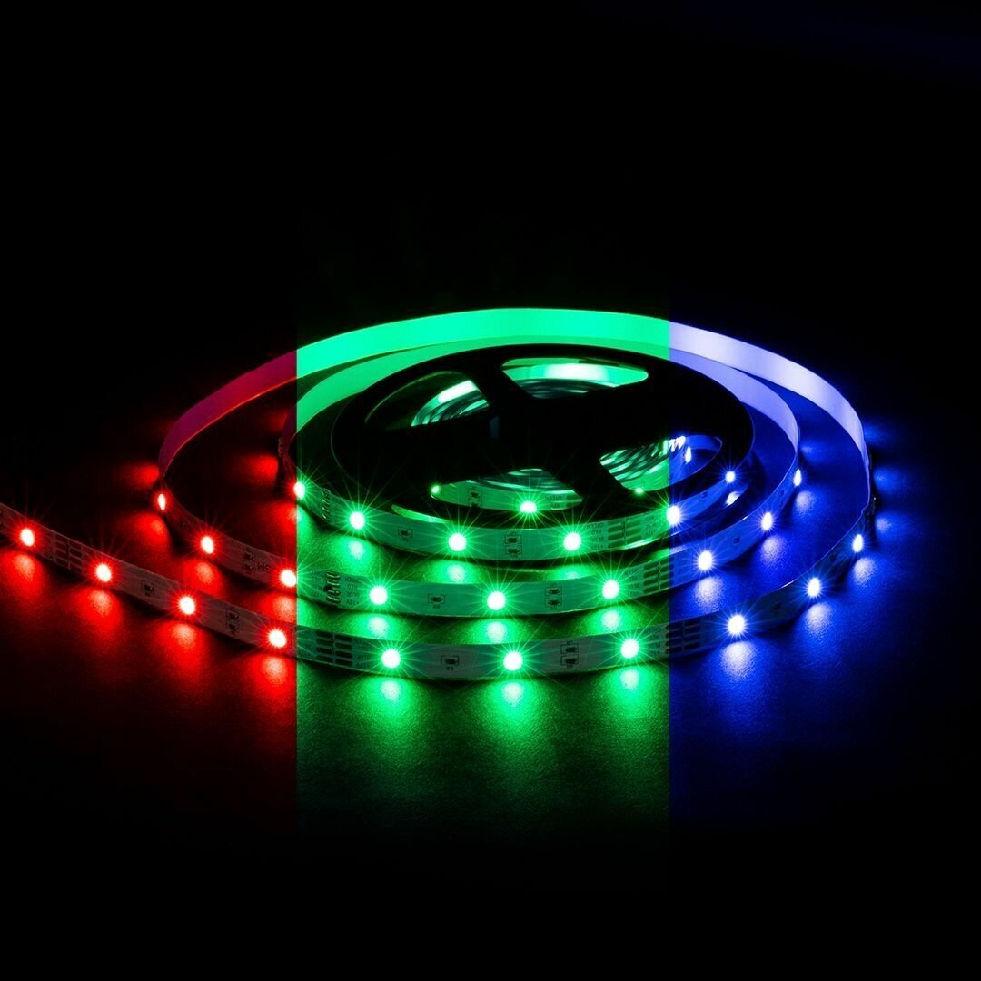 Светодиодная лента Apeyron LSE-280 12В 72Вт/м smd5050 30д/м IP20 ширина подложки 10мм 5м RGB