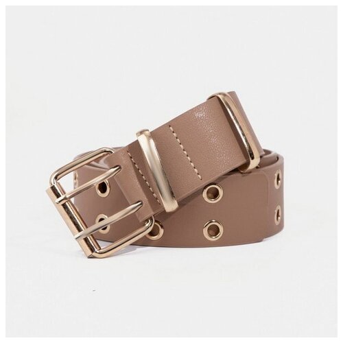 фото Ремень сима-ленд, размер 105, бежевый сима-лэнд