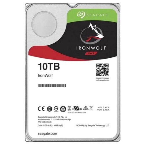 Жесткий диск SATA 10TB 7200RPM 6GBS 256MB ST10000VN000 SEAGATE 3375000₽