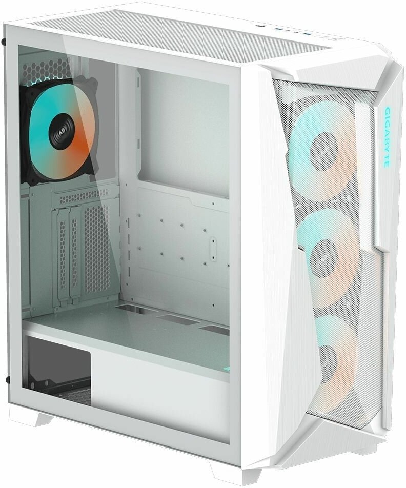 Корпус Gigabyte C301 Glass White MidTower ATX