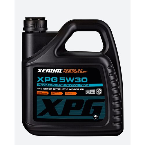 Моторное масло XENUM XPG 5W30 синтетическое с PAG (полиалкиленгликоль) технологией, 4 литра