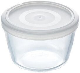 Pyrex Контейнер 152P001, 12x12 см, прозрачный/белый