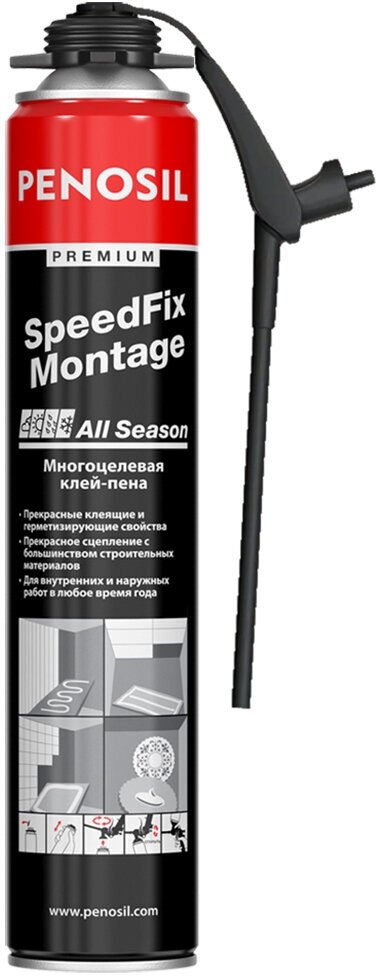 Клей-пена многоцелевая Penosil Premium SpeedFix Montage All Season всесезонная 750 мл