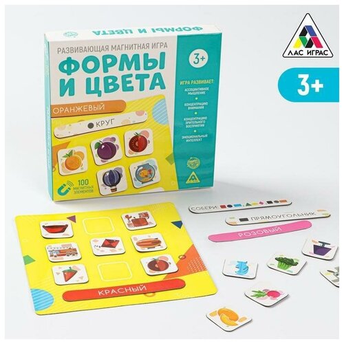 Развивающая магнитная игра Формы и цвета, 3+