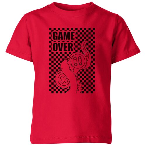 Футболка Us Basic, размер 4, красный футболка minecraft – game over серая