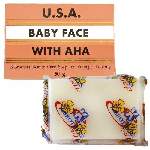 Мыло K.Brothers Baby Face c AHA-кислотами против угревой сыпи 50гр.