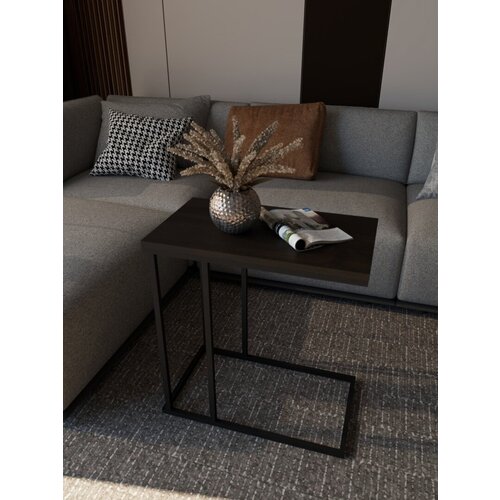 Стол журнальный приставной лофт АМ Мебель Белый шагрень