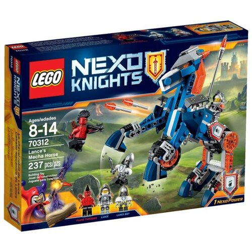 LEGO Nexo Knights 70312 Ланс и его механический конь, 237 дет. конструктор lego nexo knights 70323 вулканическая база джестро 1186 дет