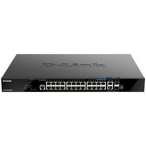D-Link DGS-1520-28MPA1A Управляемый L3 PoE-коммутатор стек 20x1000Base-T 4x25GBase-T 2x10GBase-T 2x10GBase-X SFP 13112400₽