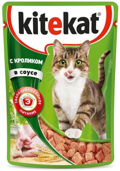 Корм для кошек Kitekat Кролик 85 г