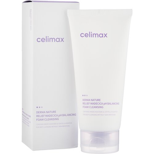 пенка для умывания с азиатской центеллой celimax relief madecica ph balancing foam cleansing 150 мл Успокаивающая пенка для умывания с азиатской центеллой Relief Madecica pH Balancing Foam Cleansing