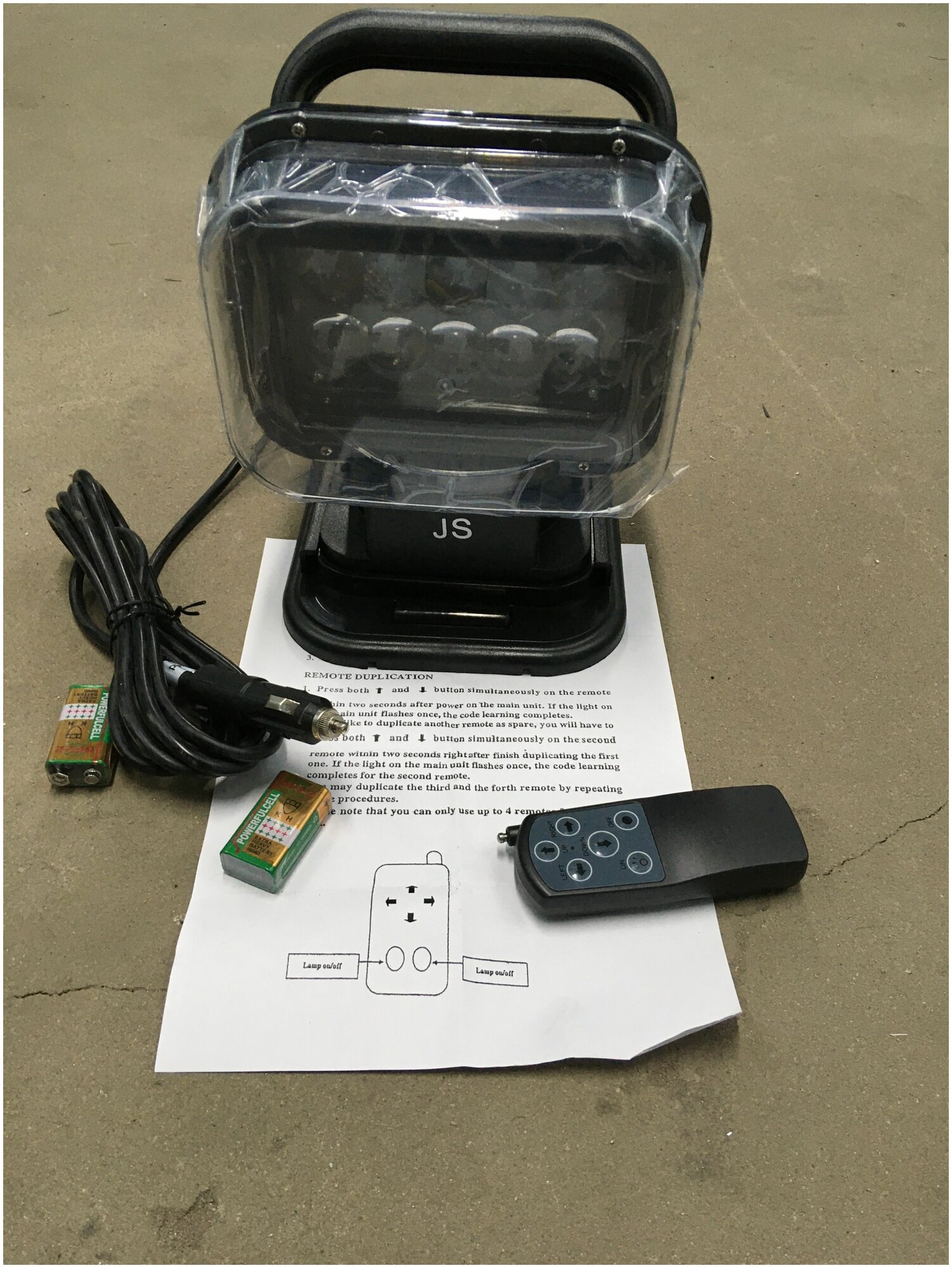 Фара-искатель 50W (LED) с д/у Черный / Фароискатель, Прожектор