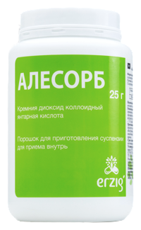 Комплекс янтарной кислоты и диоксида кремния Алесорб пор., 25 г