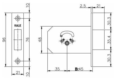Замок ts en 12209 схема