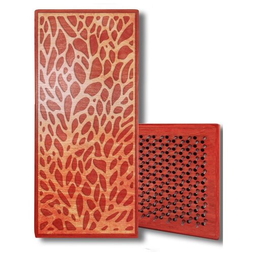 фото Доска садху с динамическими гвоздями, кораллы - 2 шаг 10мм красная goodwood