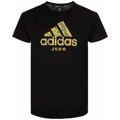 Футболка Badge of Sport T-Shirt Judo черно-золотая (размер S)