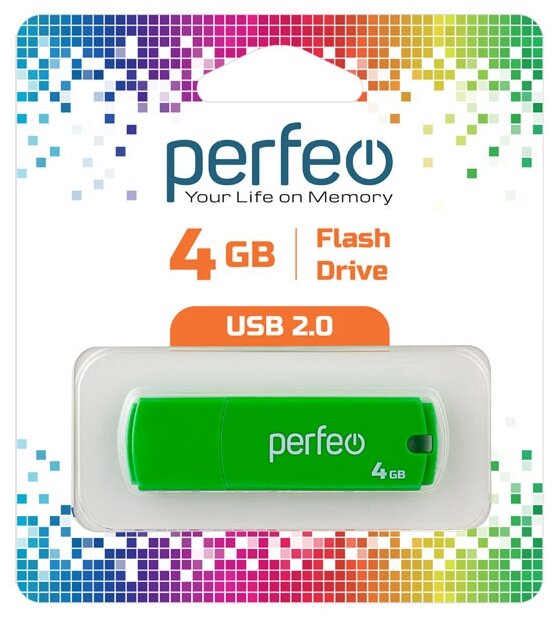 USB флешка Perfeo USB 4GB C05 Green