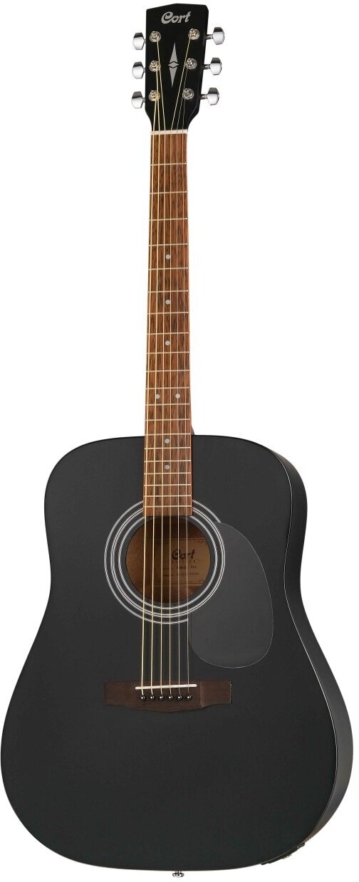 Электроакустическая черная гитара Cort AD810E-BKS