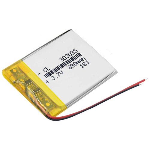 Аккумулятор литий-полимерный Li-Pol 303035 37В 380мАч 54300₽