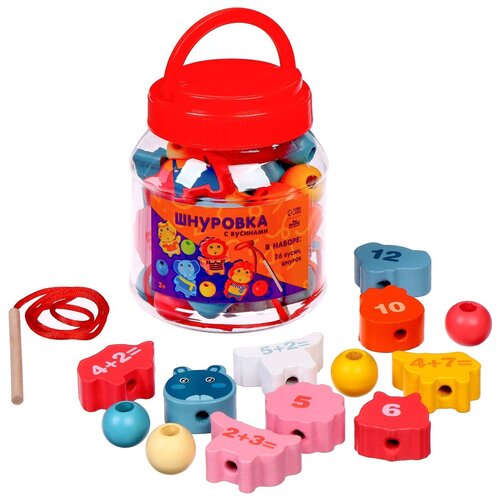 Развивающая игрушка Лесная мастерская Зоопарк, 7980125, разноцветный