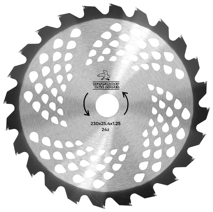 Диск для триммера 230 х 25.4 х 24 Standart, п/к 25.4х22мм, Чеглок - фотография № 1