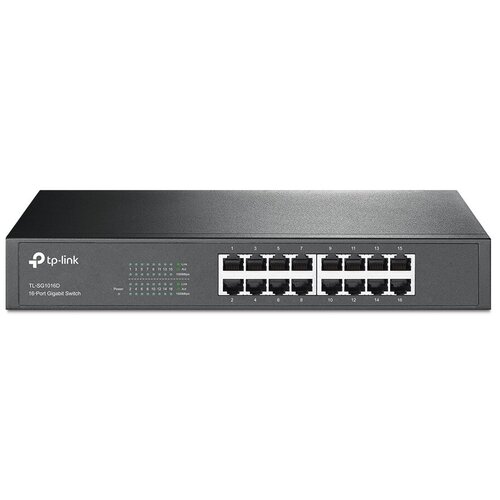 Коммутатор TP-Link TL-SG1016D 16G неуправляемый 537400₽