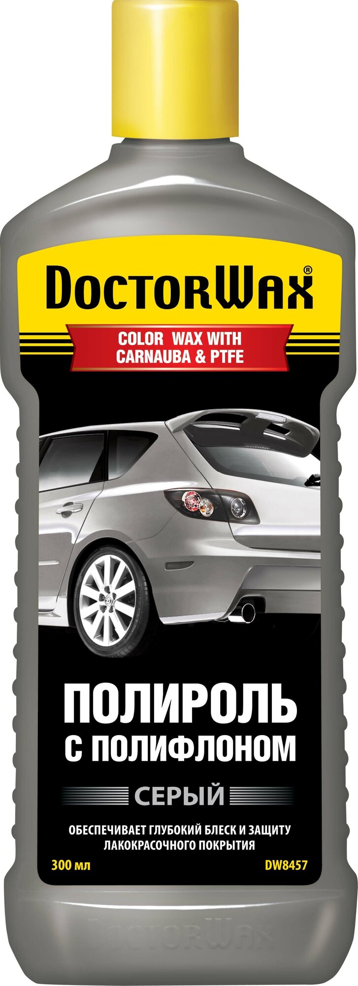 Цветная Полироль Тефлоном Серая DOCTORWAX DW8457