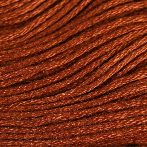 Нитки мулине, 8 ± 1 м, цвет коричнево-песочный №898 6 шт