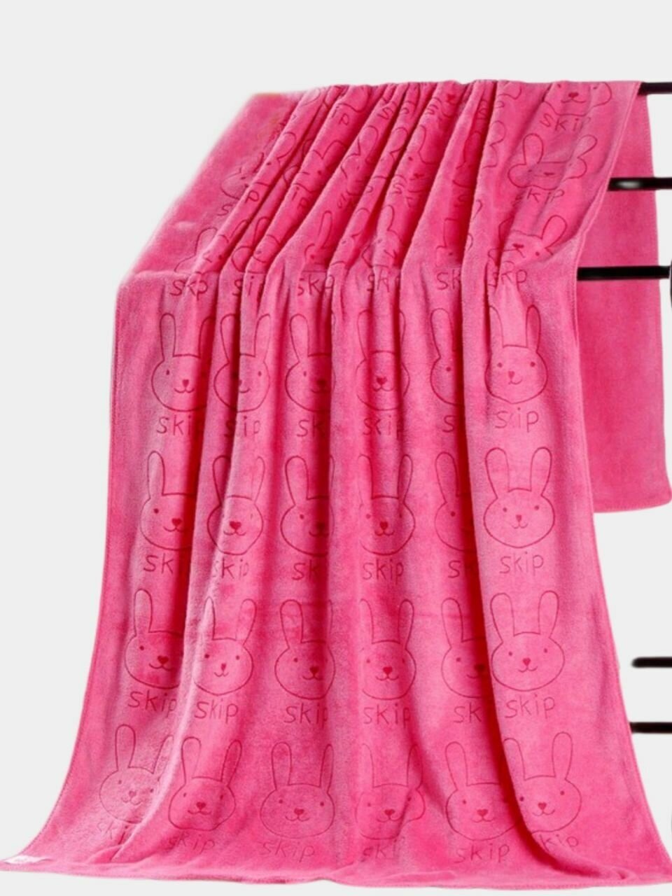 Полотенце из микрофибры для животных, размер 70х140см, цвет розовый