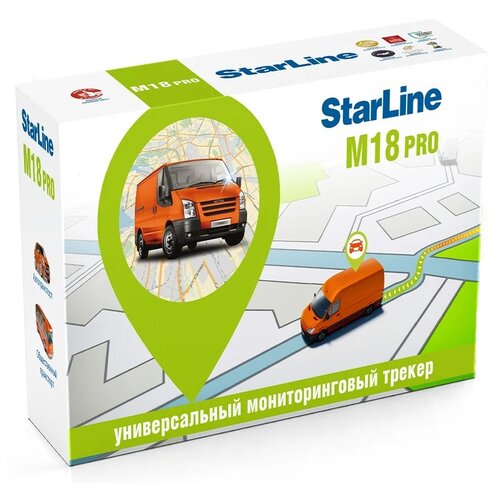 трекер gps starline m18 pro Трекер StarLine M18 Pro, 1 шт., черный