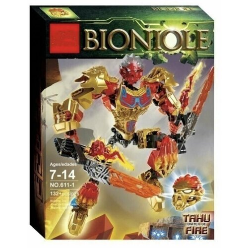 Конструктор KSZ Bionicle 611-1 Таху - Объединитель Огня конструктор бионикл таху повелитель огня